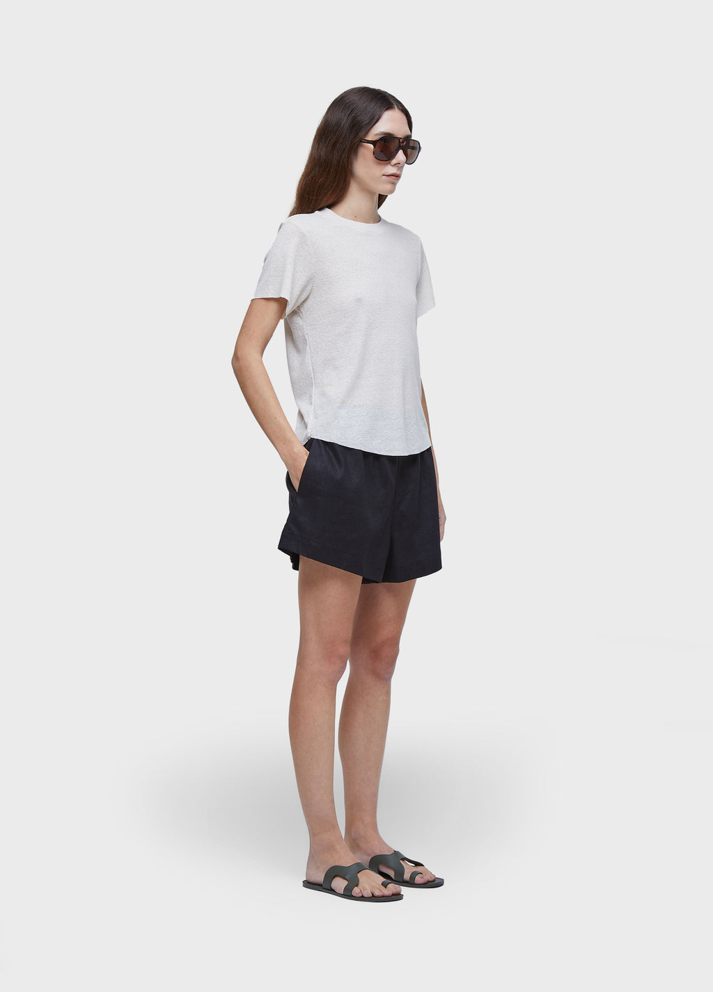 LIGHT RIBBED T-SHIRT