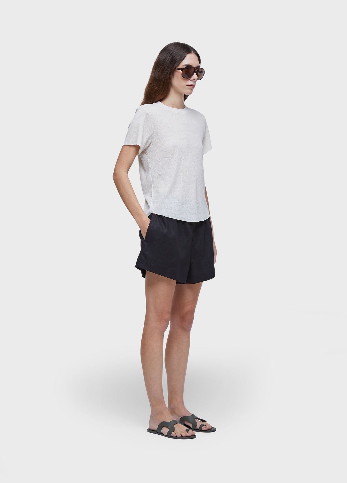 LIGHT RIBBED T-SHIRT