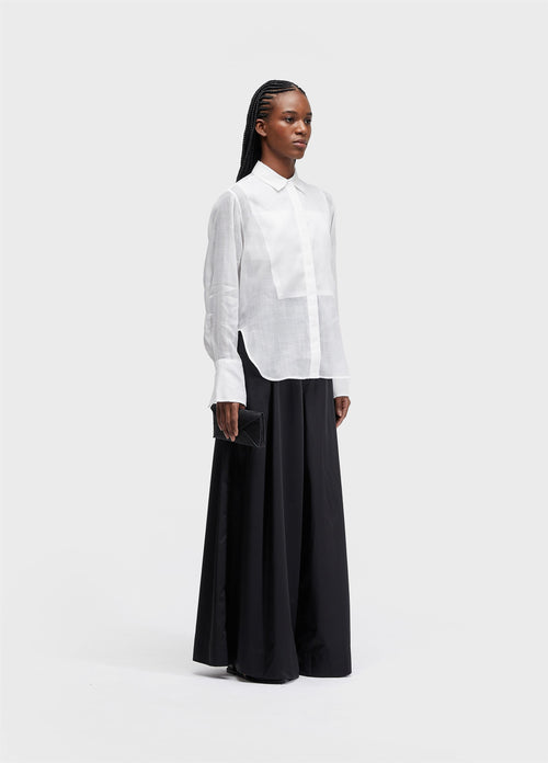 ORGANDY LONG SLEEVE BLOUSE