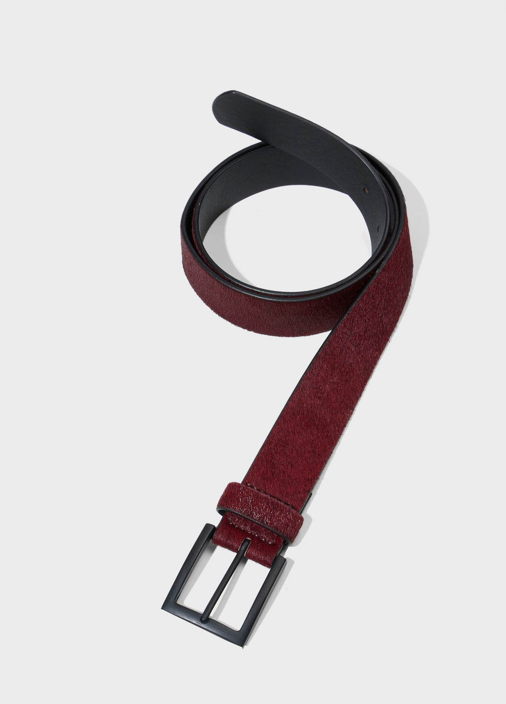 MEN'S HAIR-ON LEATHER BELT