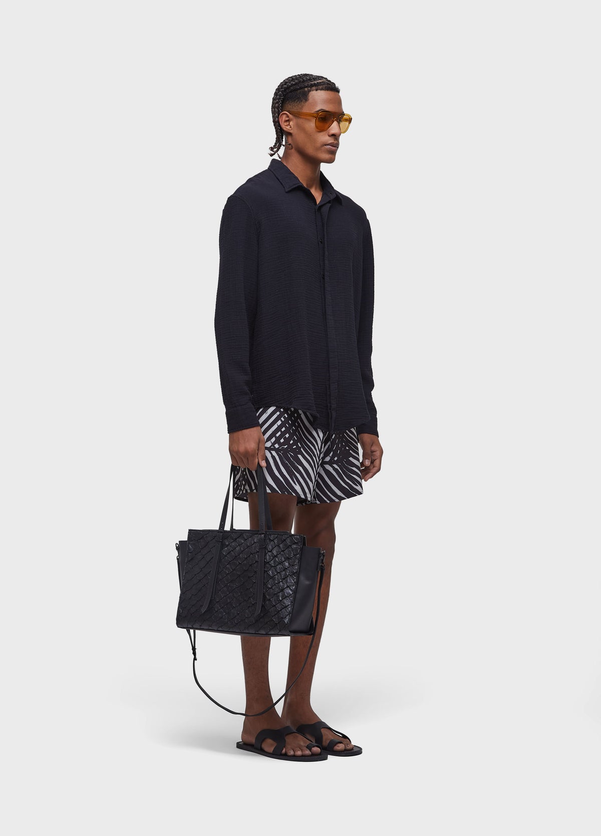 COTTON WAVY LONG-SLEEVED SHIRT