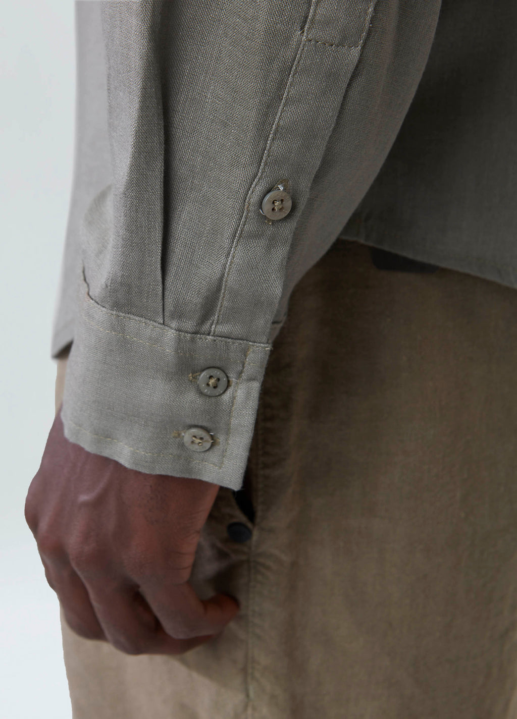Camisa Classic Linen ML Verde Frio – Osklen – foto 5