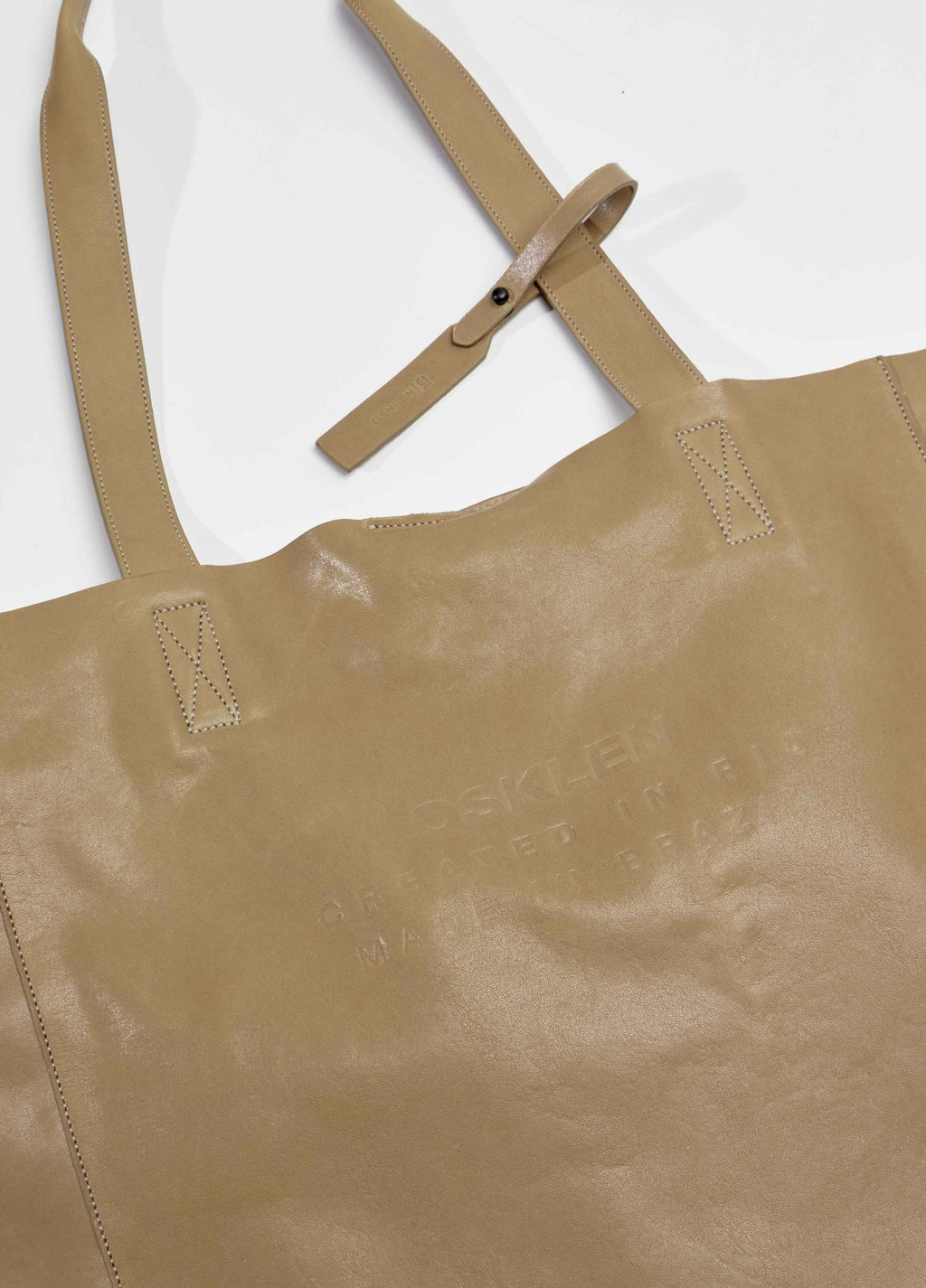 E-LEATHER LARGE TOTE BAG