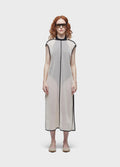 BIAS MESH DRESS