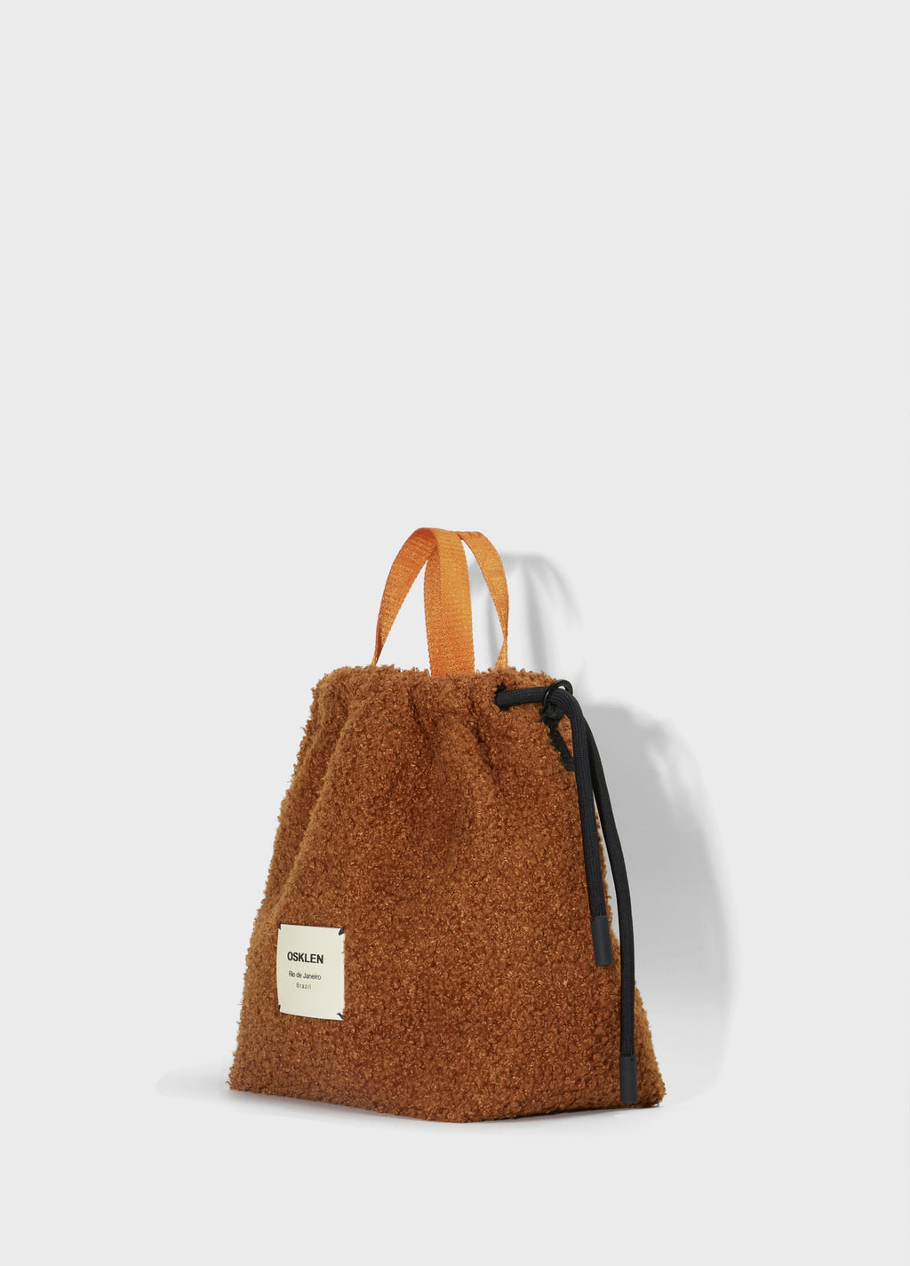 Bolsa Fleece Large Caramelo/Preto – Osklen – foto 3