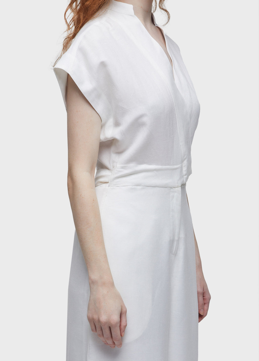 TIE-FRONT JUMPSUIT