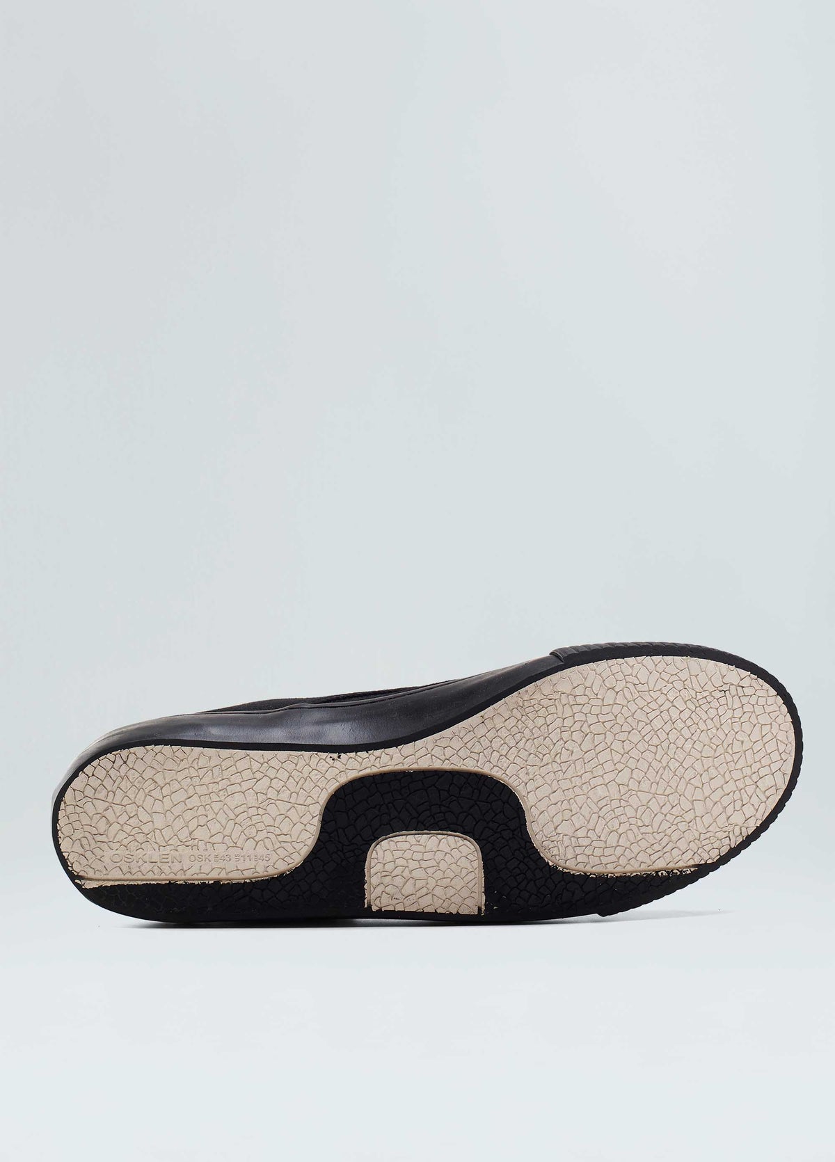 CANVAS SLIP-ON SNEAKERS BLACK SOLE M