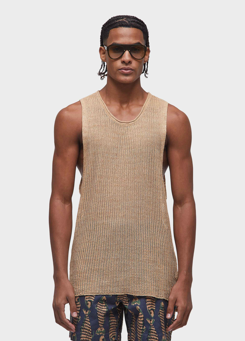 CORK KNIT TANK TOP