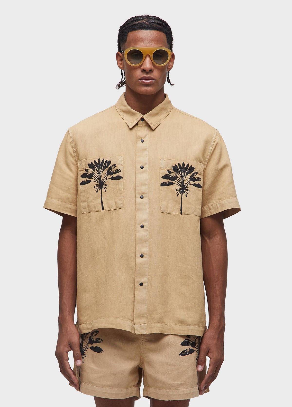 DOUBLE HEMP COTTON SHORT-SLEEVED SHIRT