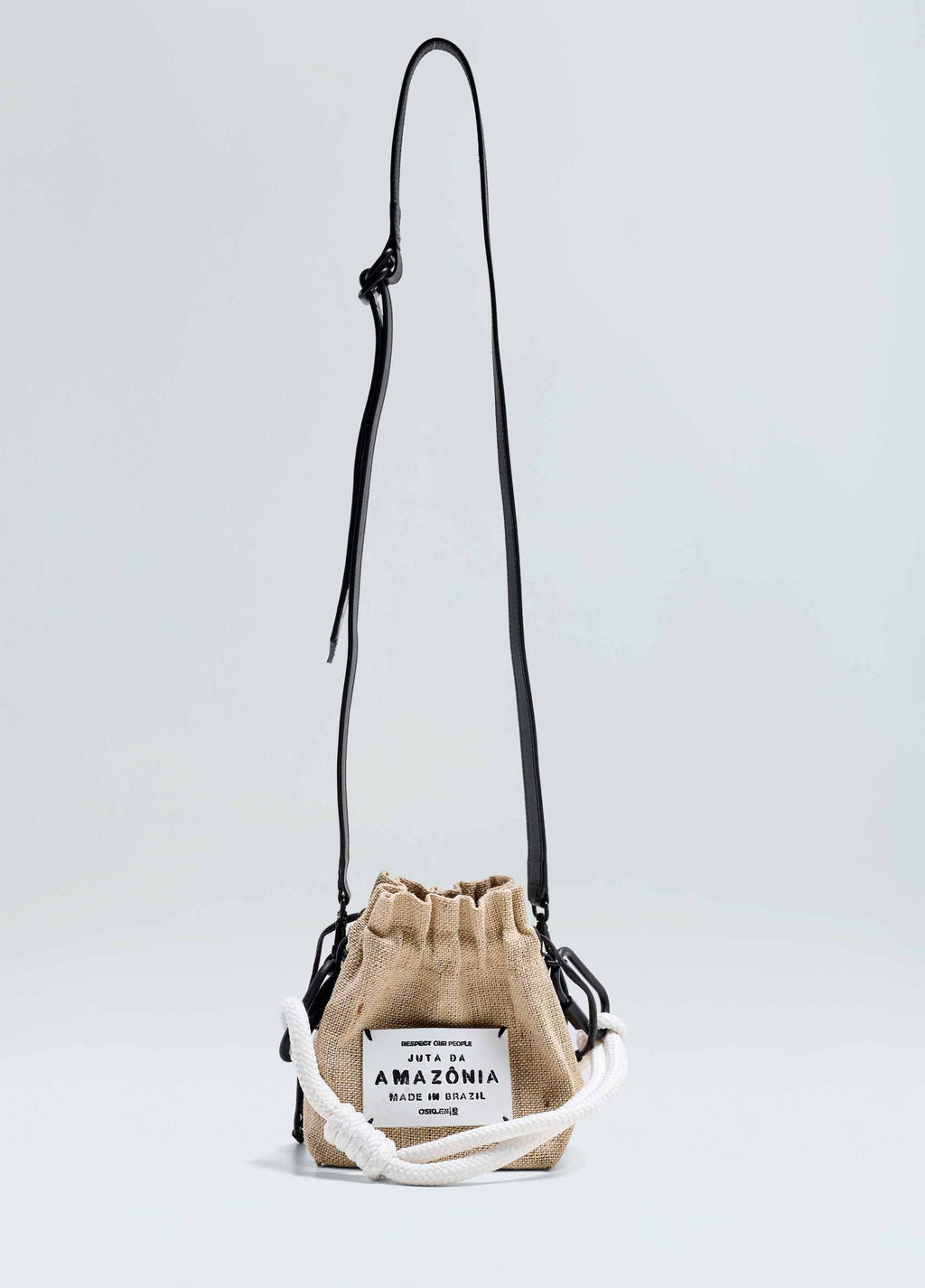 SMALL JUTE DRAWSTRING BAG