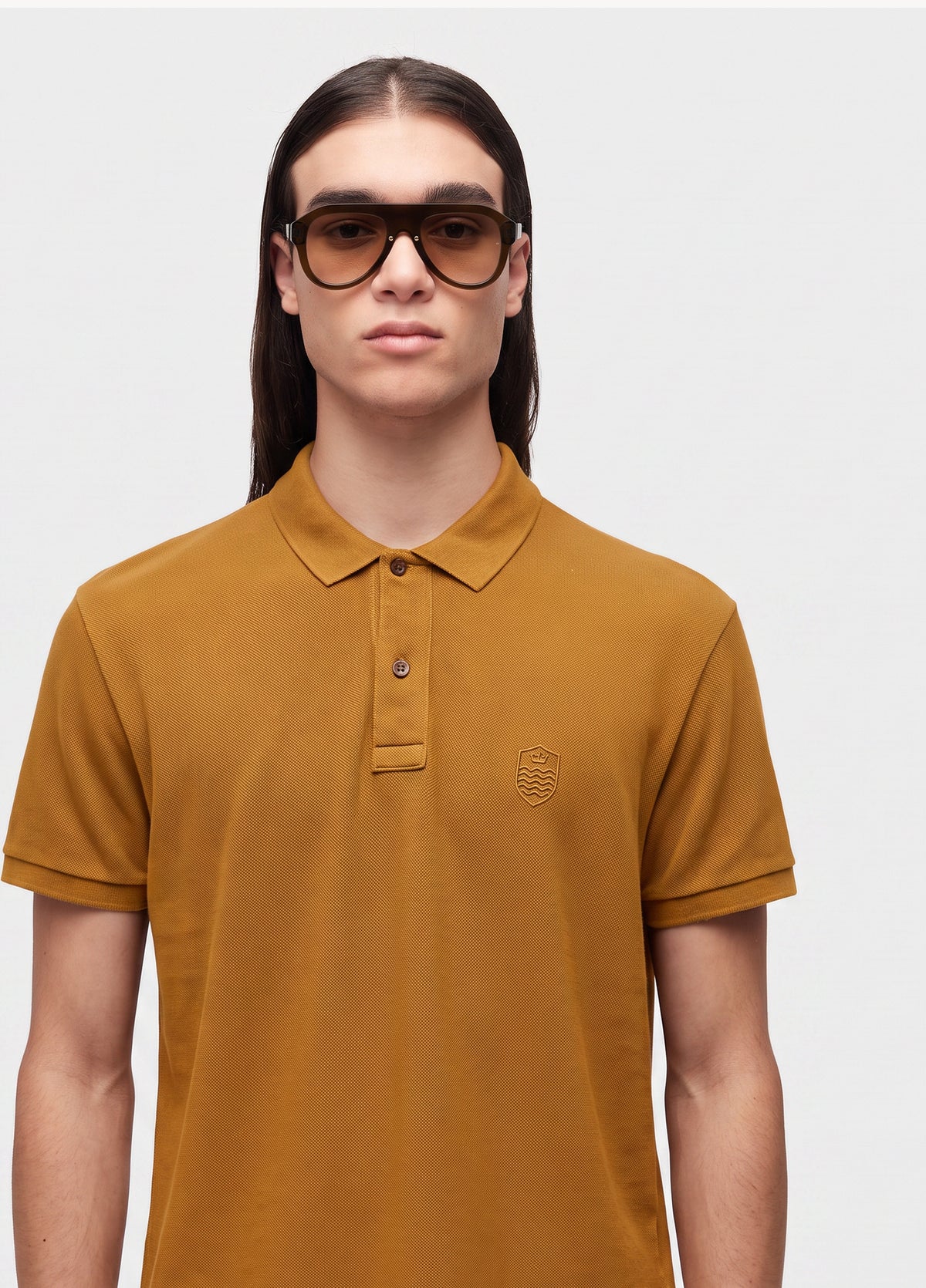 EMBOSSED CREST POLO SHIRT MC