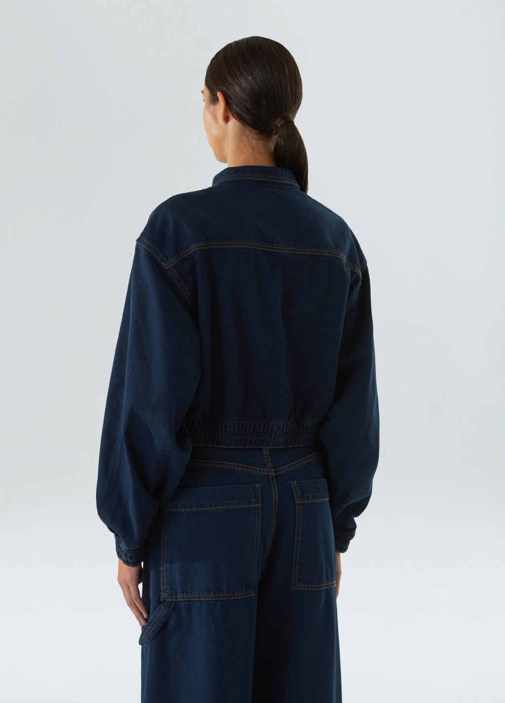 DENIM BOMBER JACKET