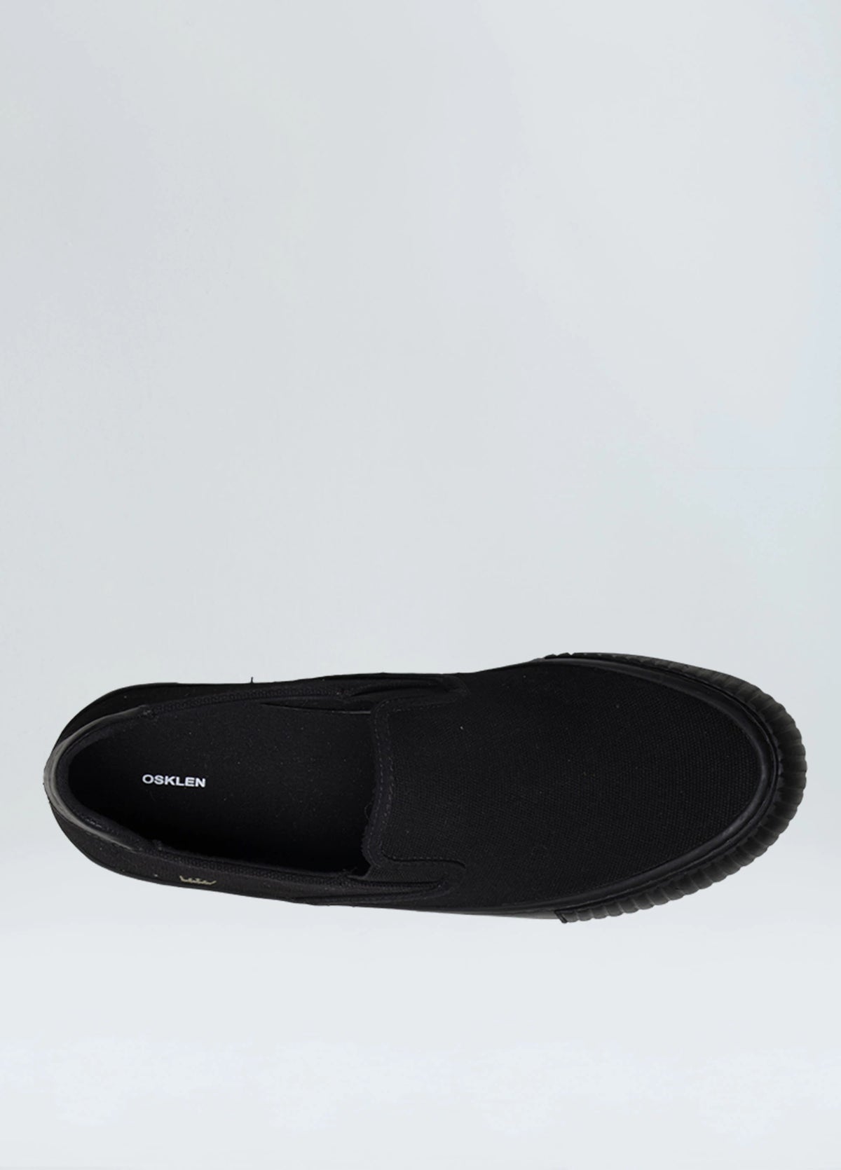 CANVAS SLIP-ON SNEAKERS BLACK SOLE M