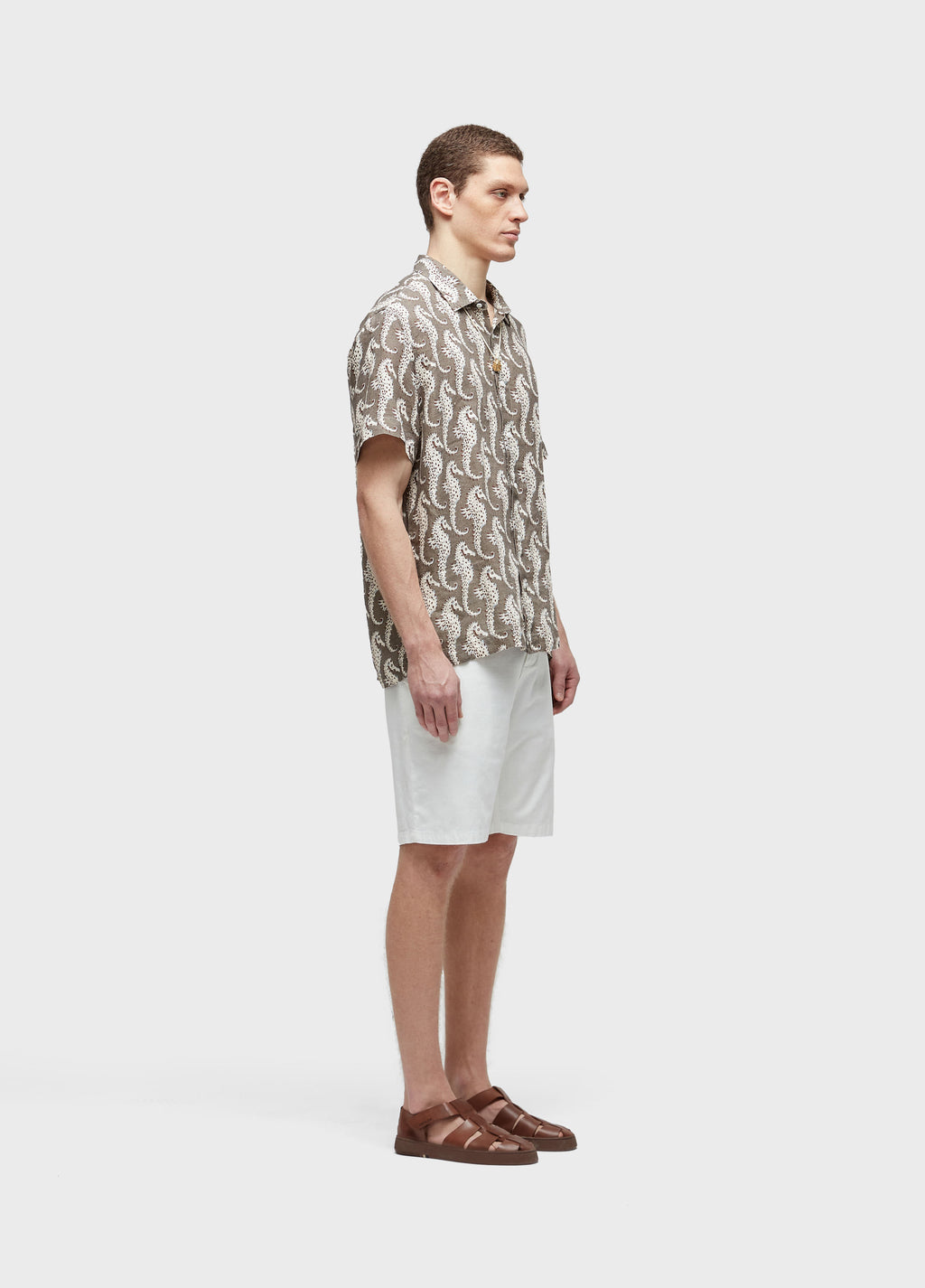 BASIC LINEN TAILORED SHORTS