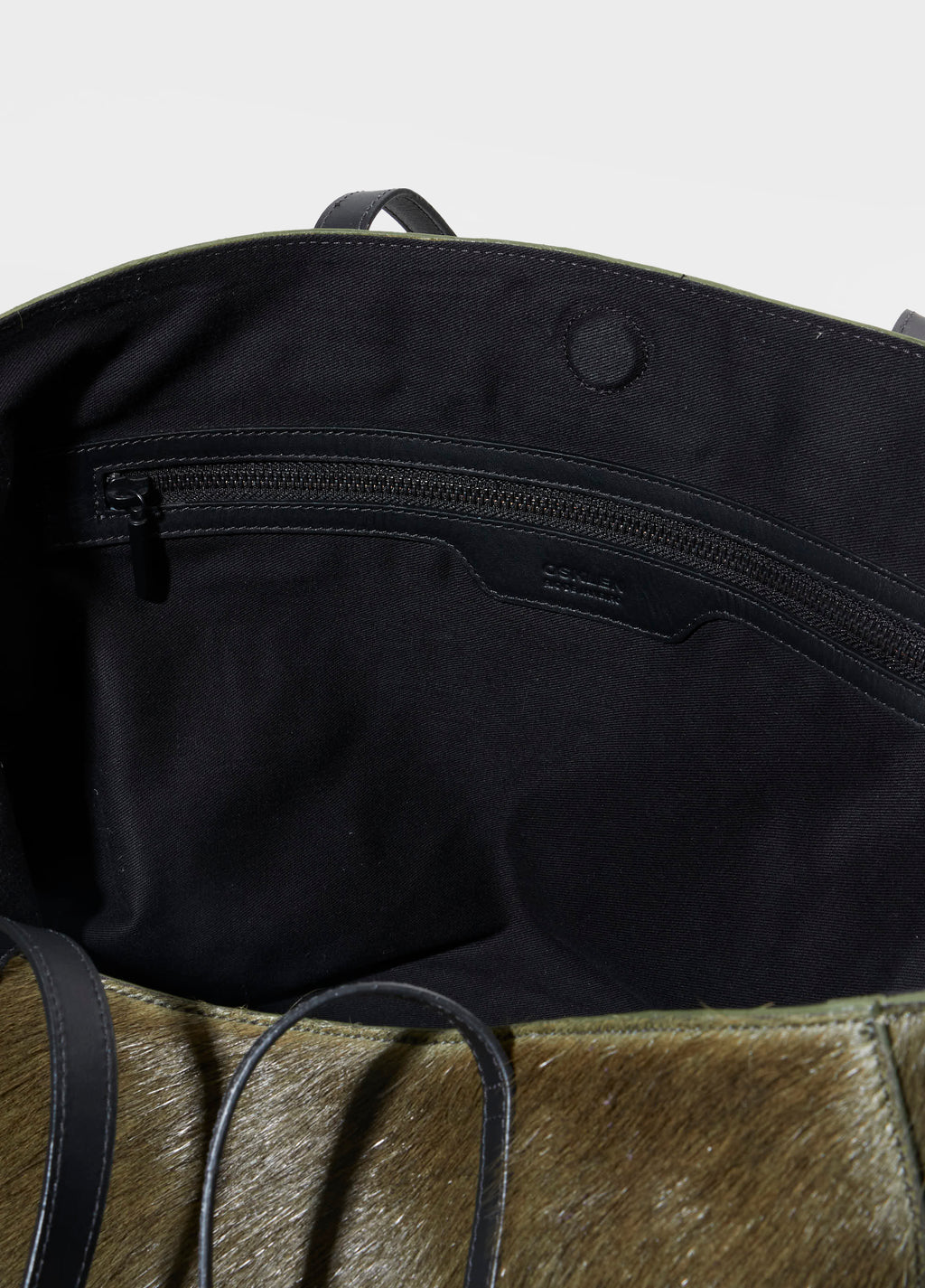 Bolsa Tote Ivy Pelo Forest Preto – Osklen – foto 4