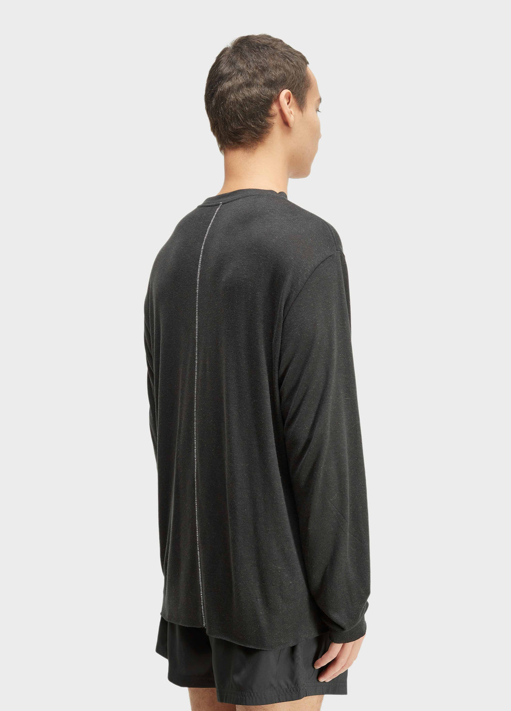 T-Shirt Visual Linen Cut ML Preto – Osklen – foto 4