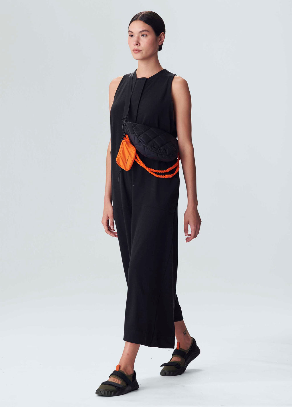 WOMEN'S LOOSE OVERALL BLACK