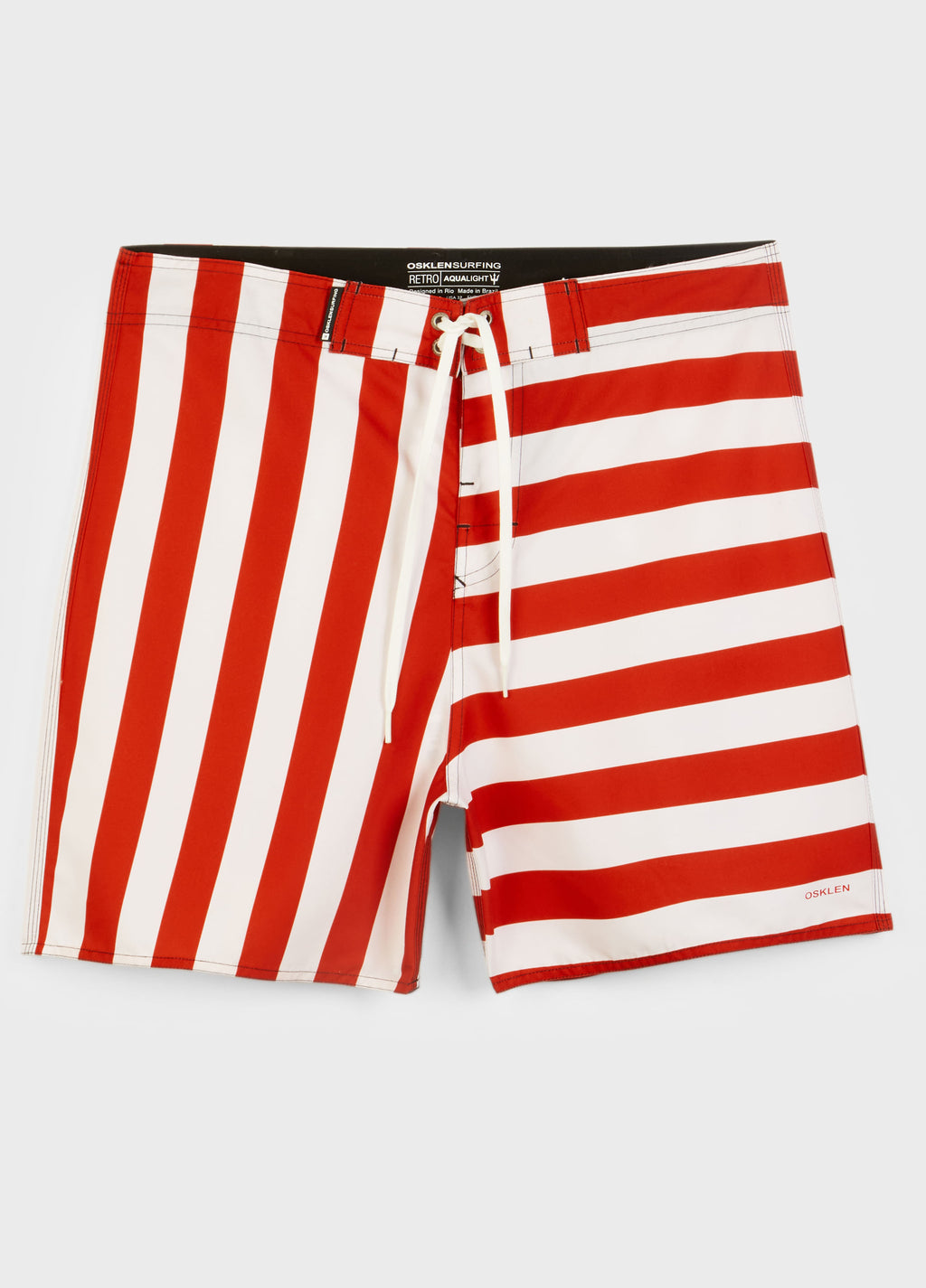 Bermuda Surf Grécia Off-White/Vermelho – Osklen – foto 1