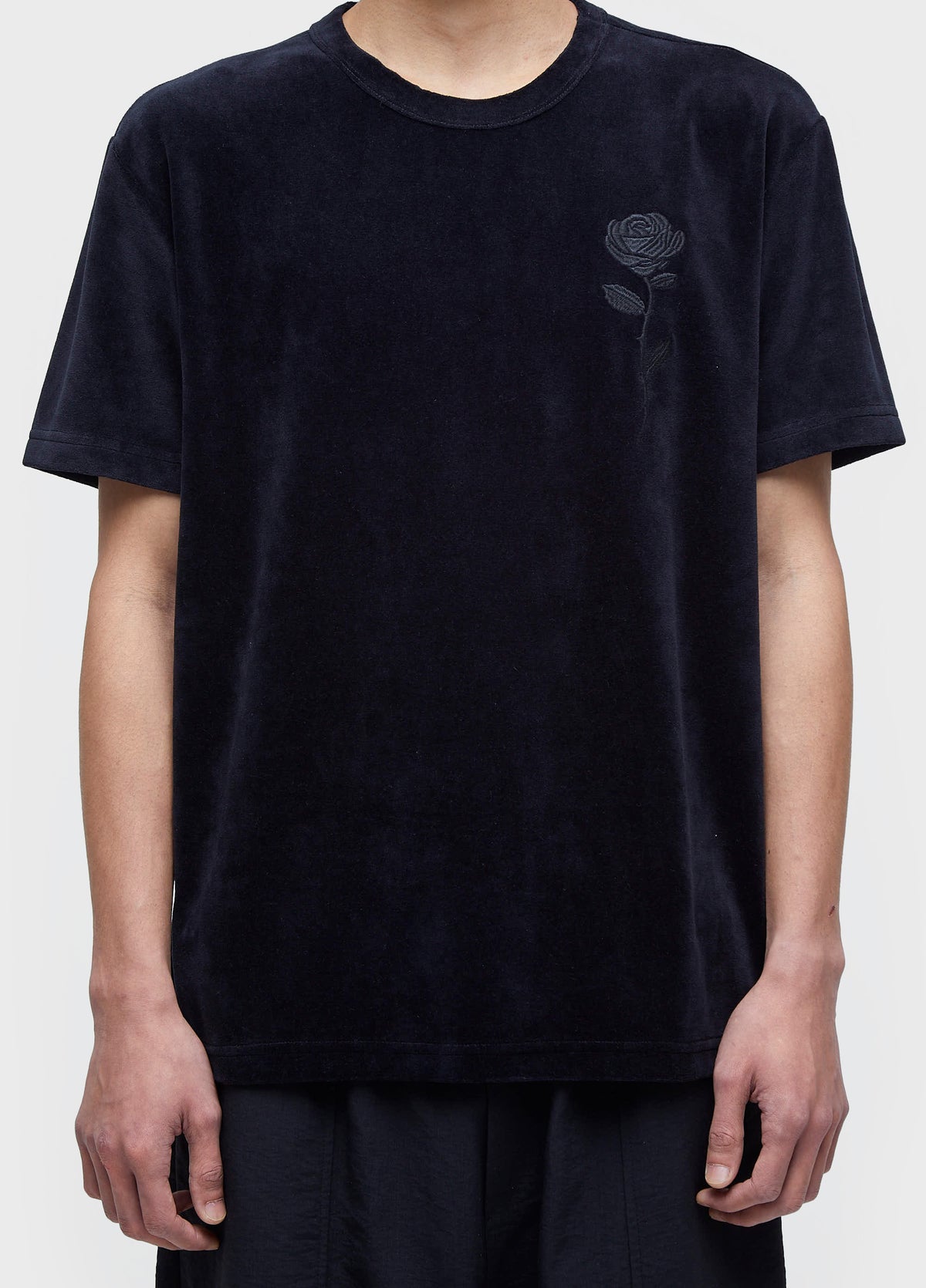 T-SHIRT VELVET ROSE SHORT SLEEVE