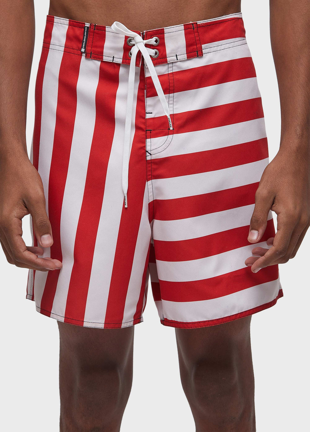 Bermuda Surf Grécia Off-White/Vermelho – Osklen – foto 3