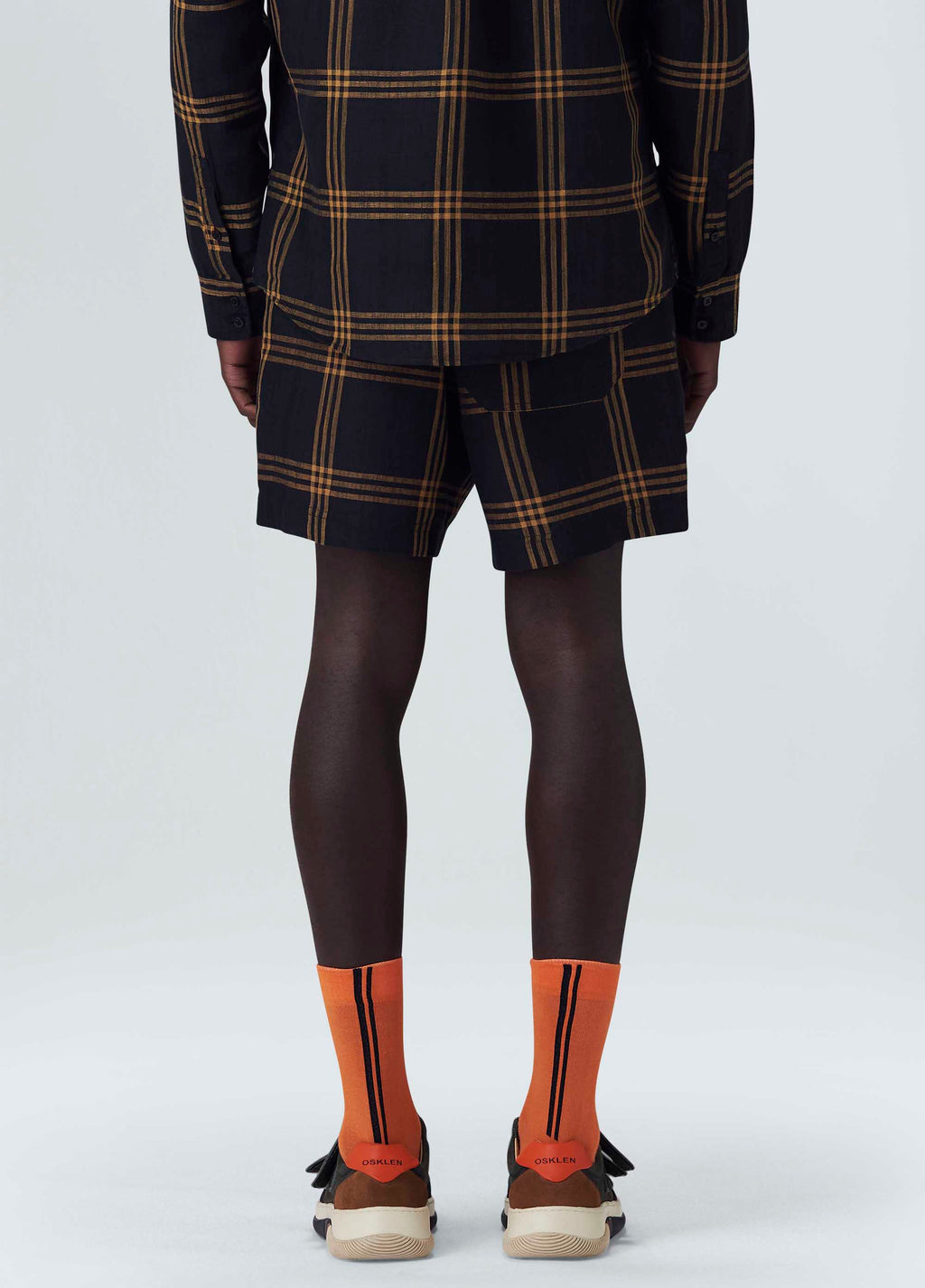 CROSSED STRIPES SHORTS