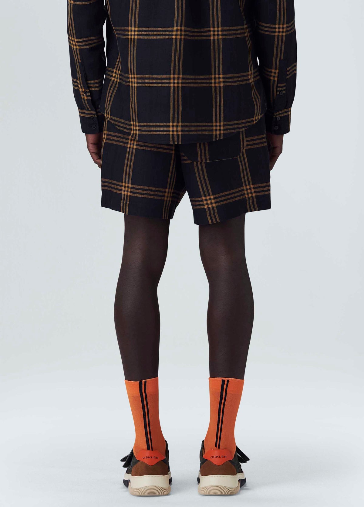 CROSSED STRIPES SHORTS