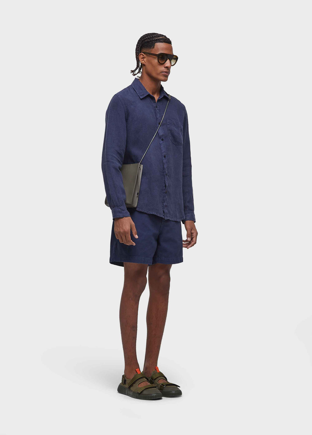 Camisa Classic Linen ML Marinho – Osklen – foto 2