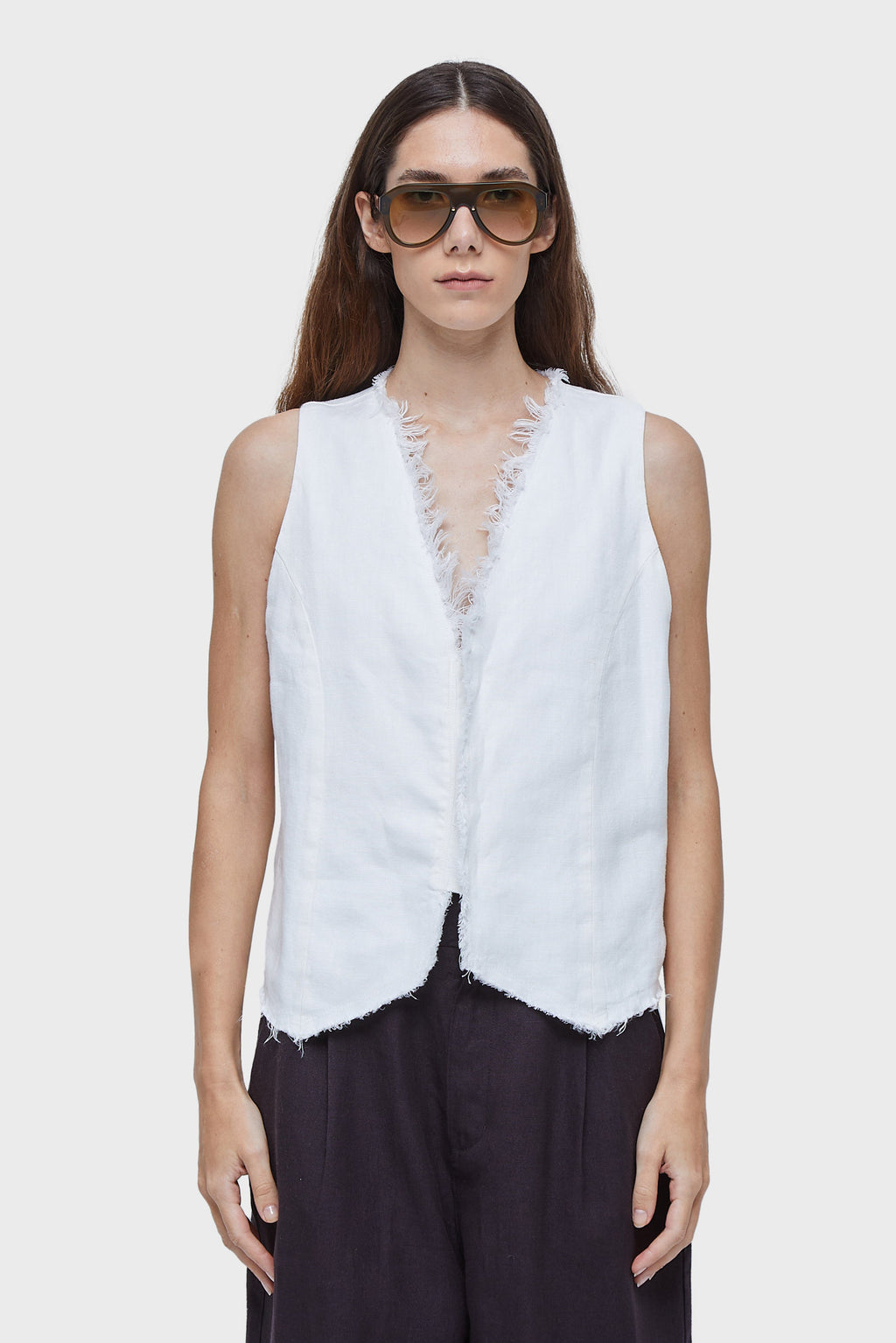 RUSTIC LINEN VEST