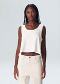U-NECK CROPPED TANK TOP E-BASICS