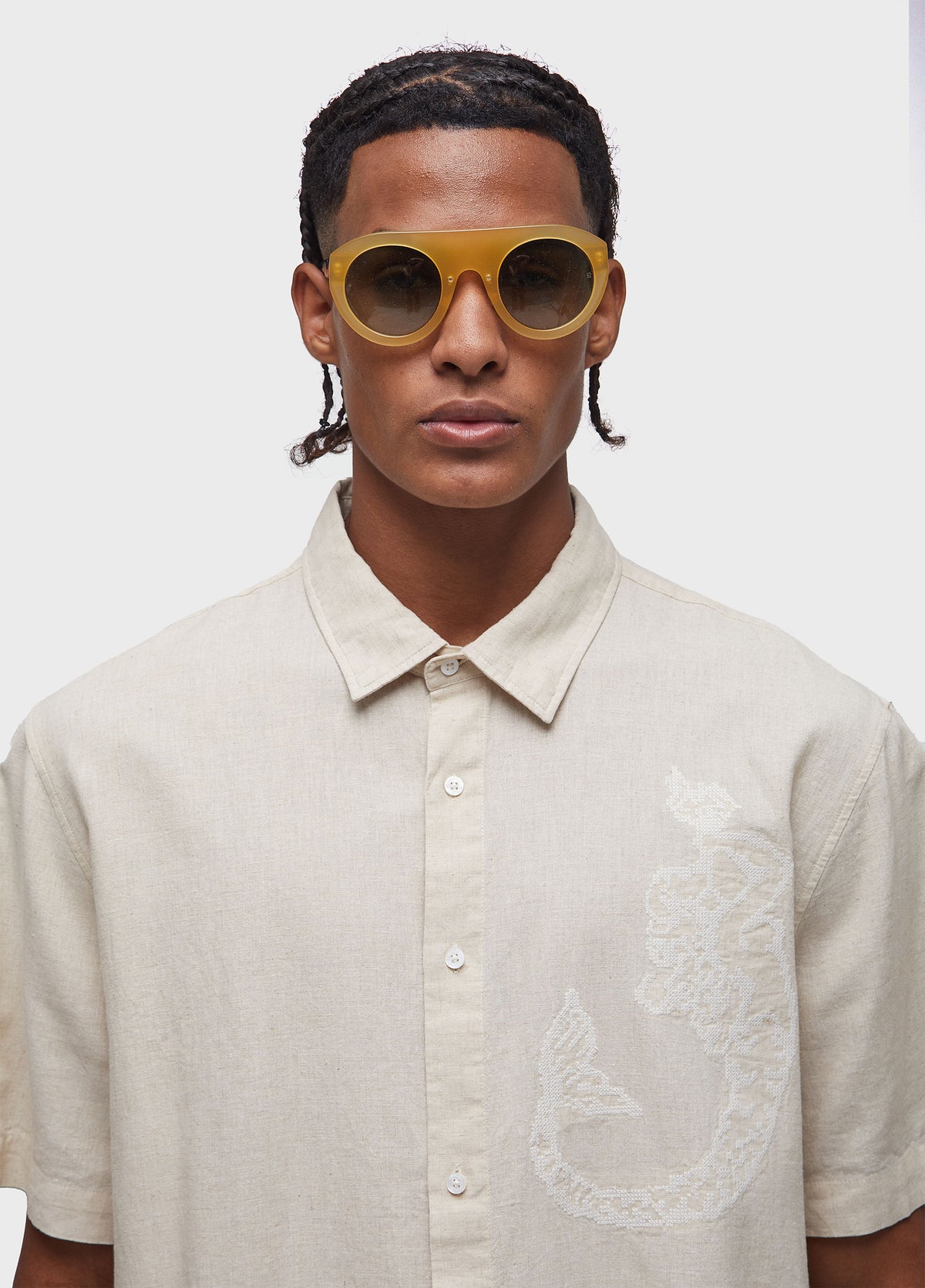 EMBROIDERED MERMAID SHORT SLEEVE SHIRT