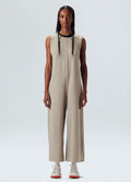 DOUBLE-FACED JUTE JUMPSUIT