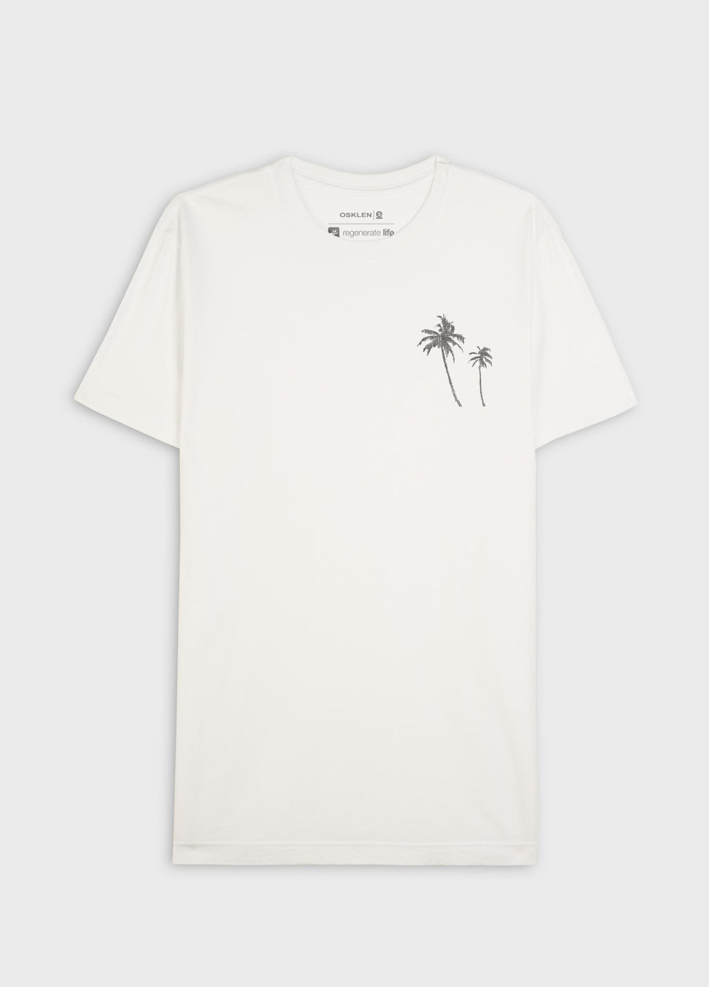 SLIM STONE PALM TREE GAUZE SHORT SLEEVE T-SHIRT
