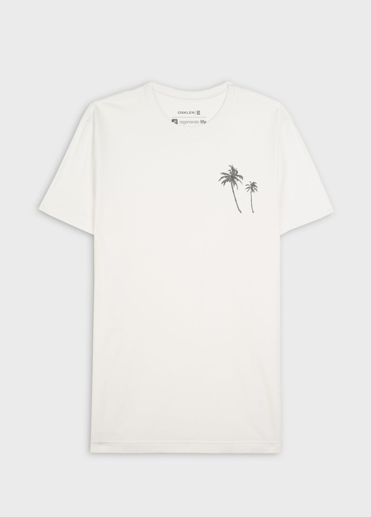 SLIM STONE PALM TREE GAUZE SHORT SLEEVE T-SHIRT