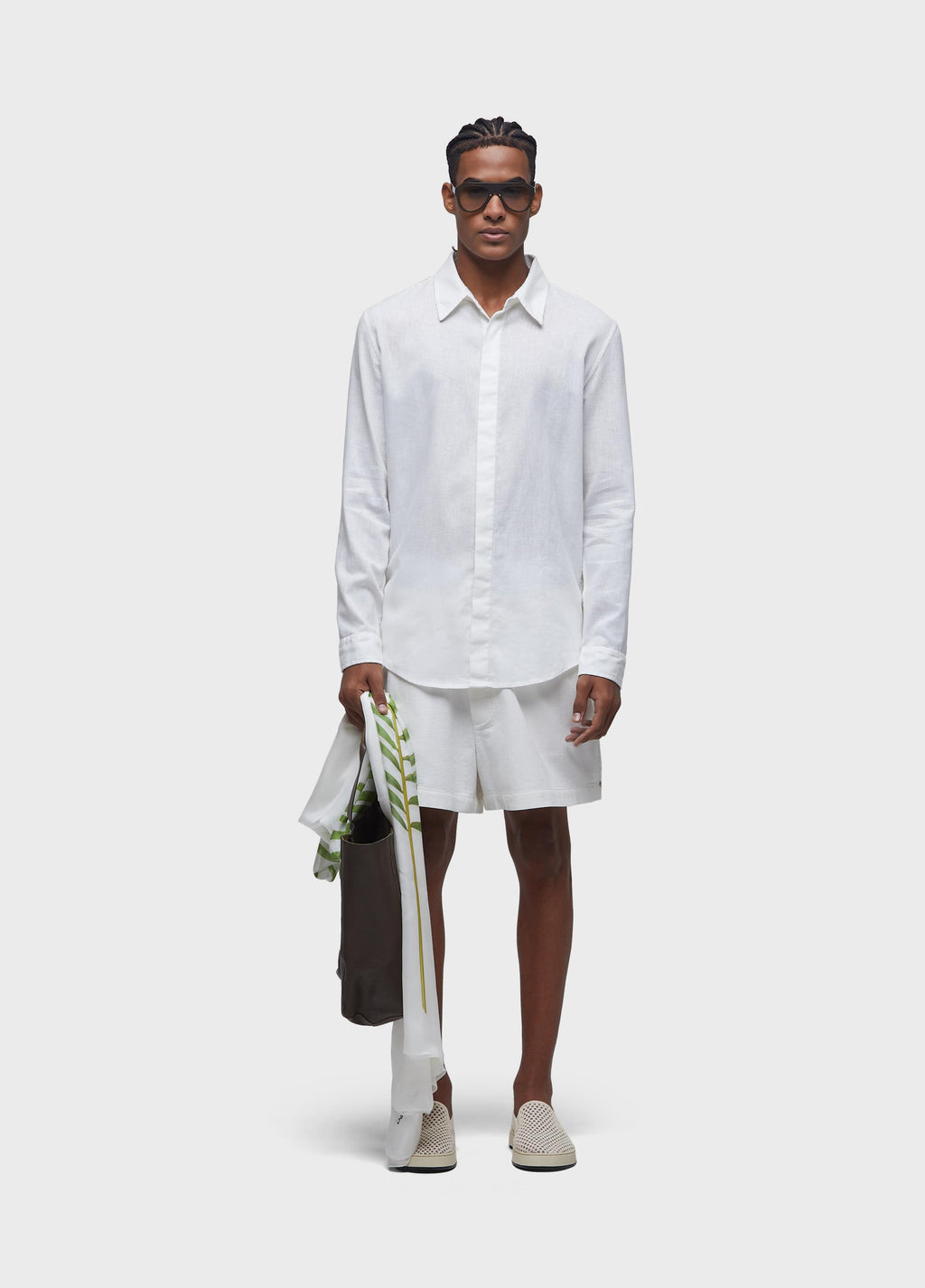 LINEN CANVAS LONG SLEEVE SHIRT