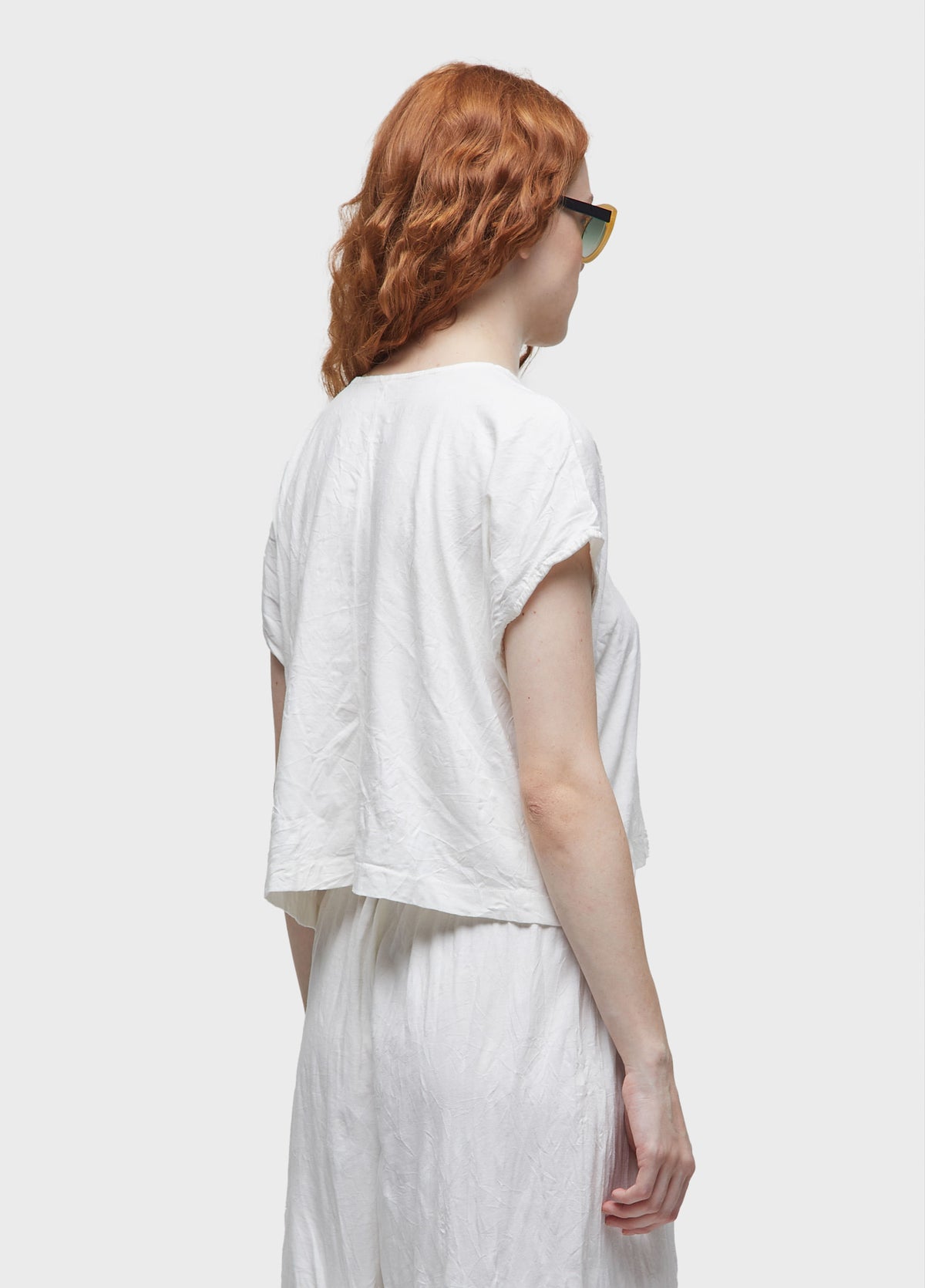 WRINKLED CROPPED BLOUSE