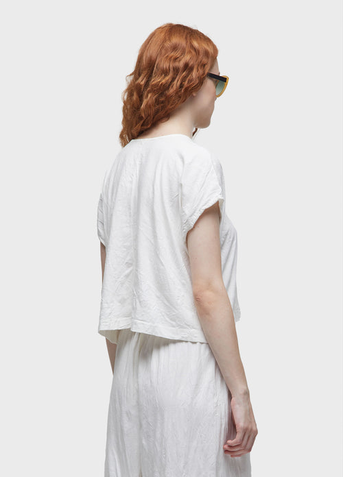 WRINKLED CROPPED BLOUSE