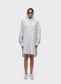 SHORT HOODED LINEN SHIRT