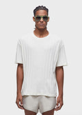 OVERSIZED RIBBED RUSTIC T-SHIRT