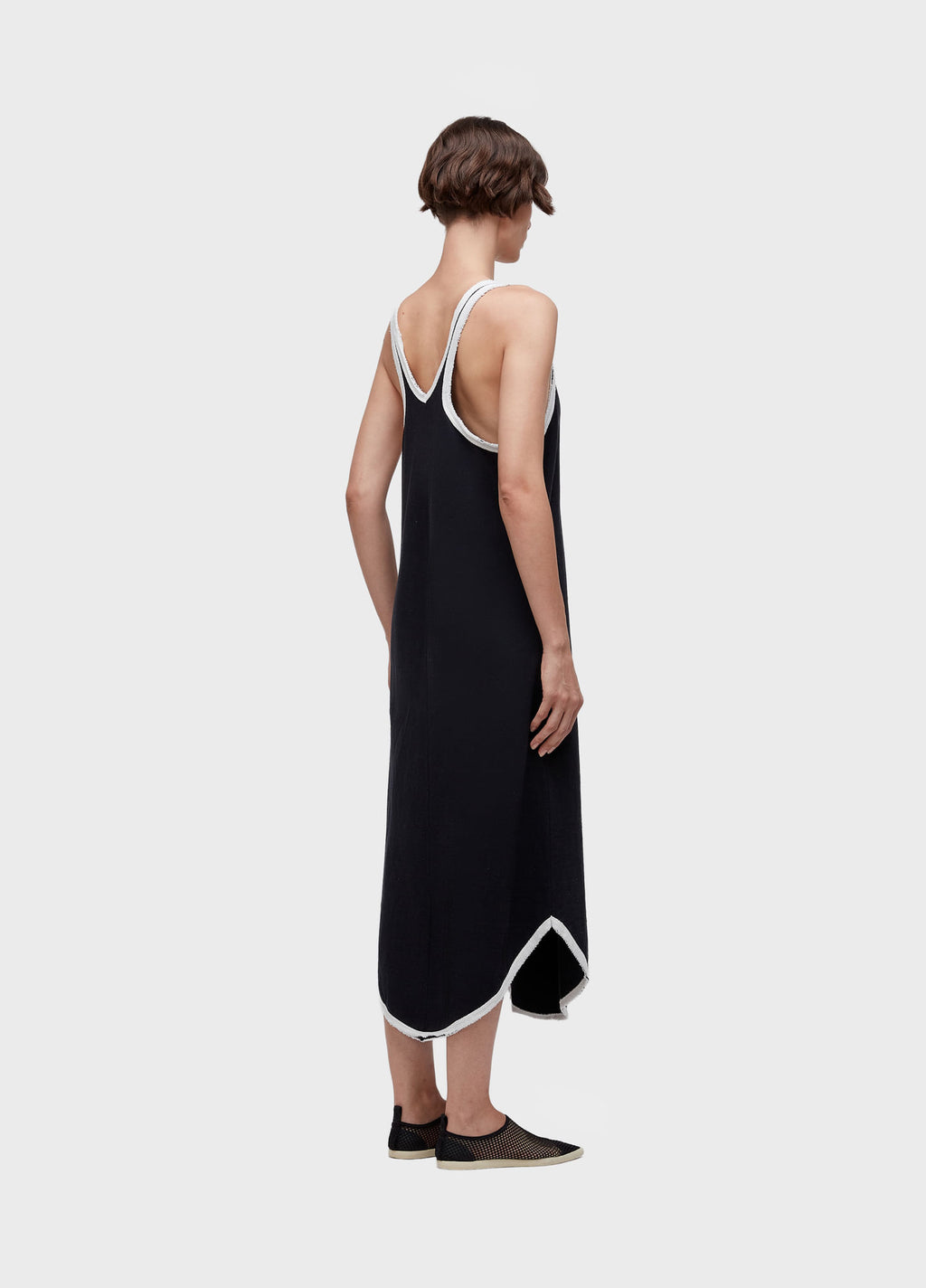 BIAS TRIM RACERBACK DRESS