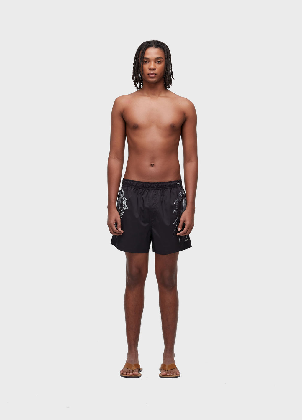 Beach Short Dark Shell Preto/Off-White – Osklen – foto 2