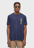 LIGHT LINEN FISH SHORT SLEEVE T-SHIRT