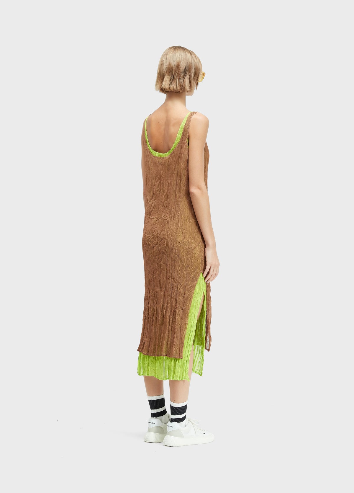 VESTIDO REGATA PLISSÉ DUO