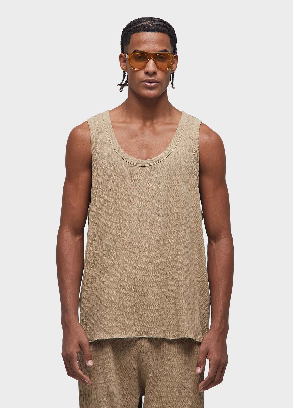 NEW WRINKLED YOKE TANK TOP
