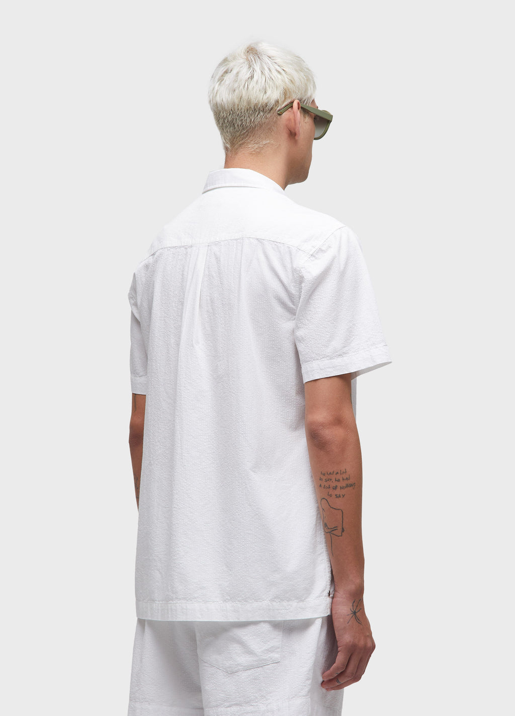 COTTON TEXTURE SHORT SLEEVE SHIRT