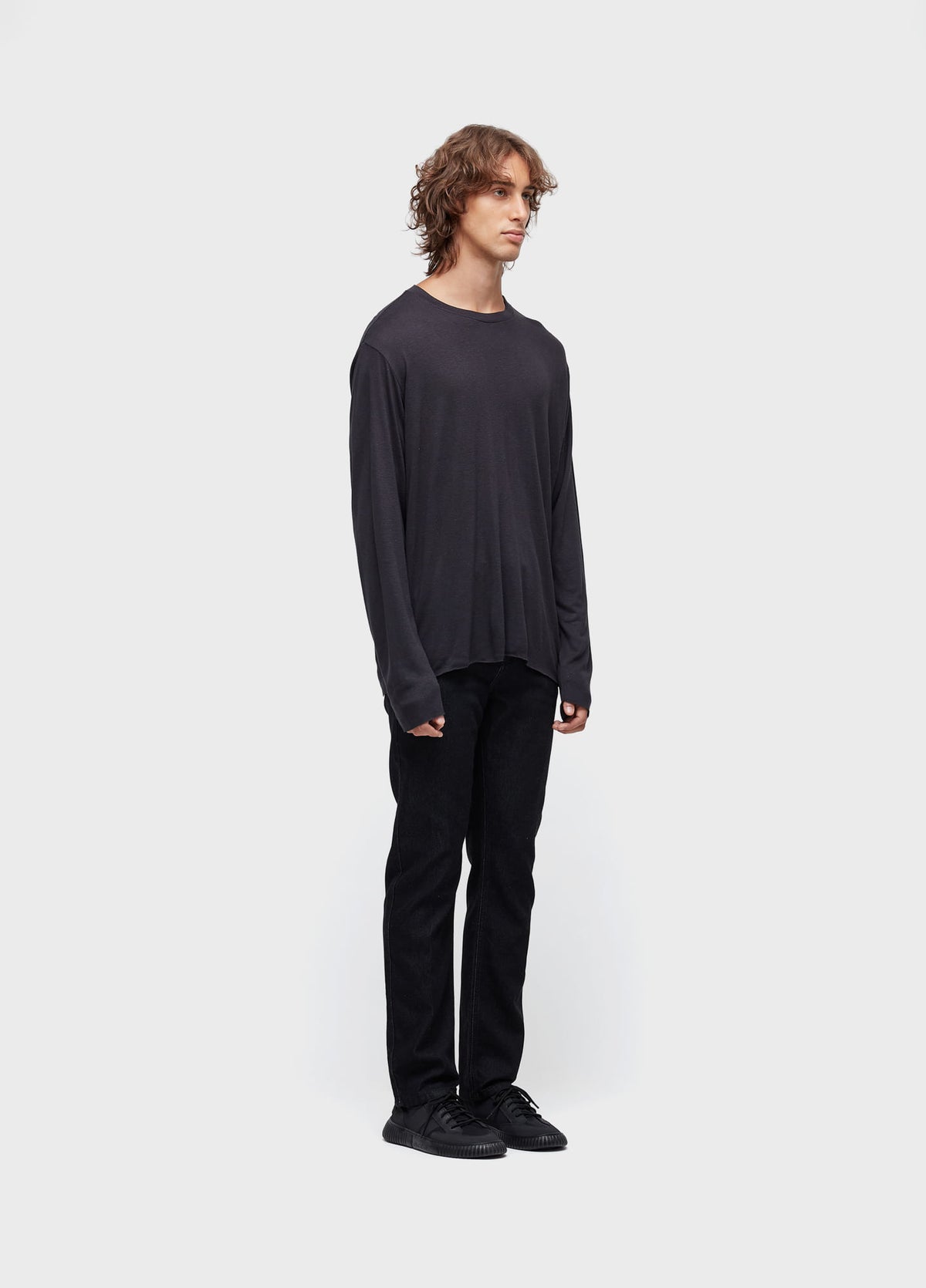 T-SHIRT VISUAL LINEN CUT LONG SLEEVE