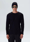 RIB KNIT LONG SLEEVE T-SHIRT