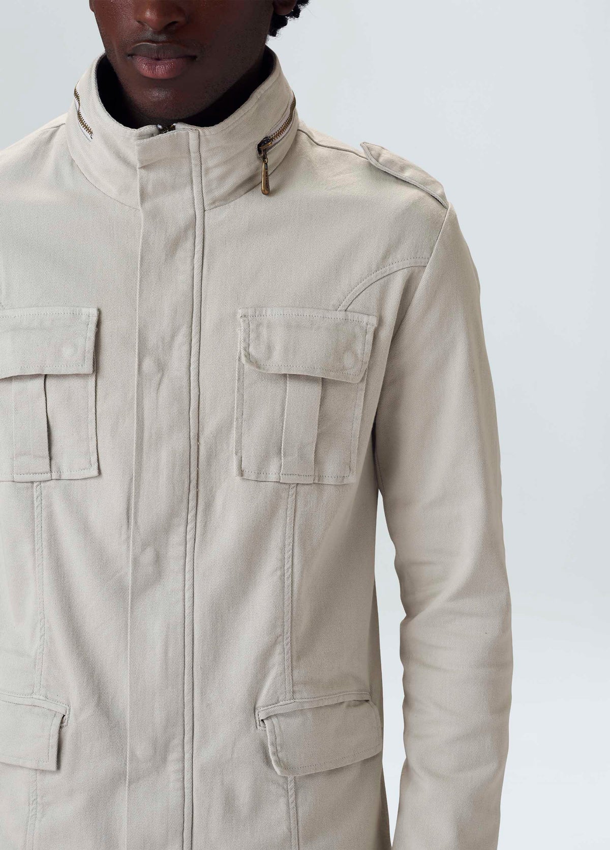 HIGH COLLAR POCKET PARKA