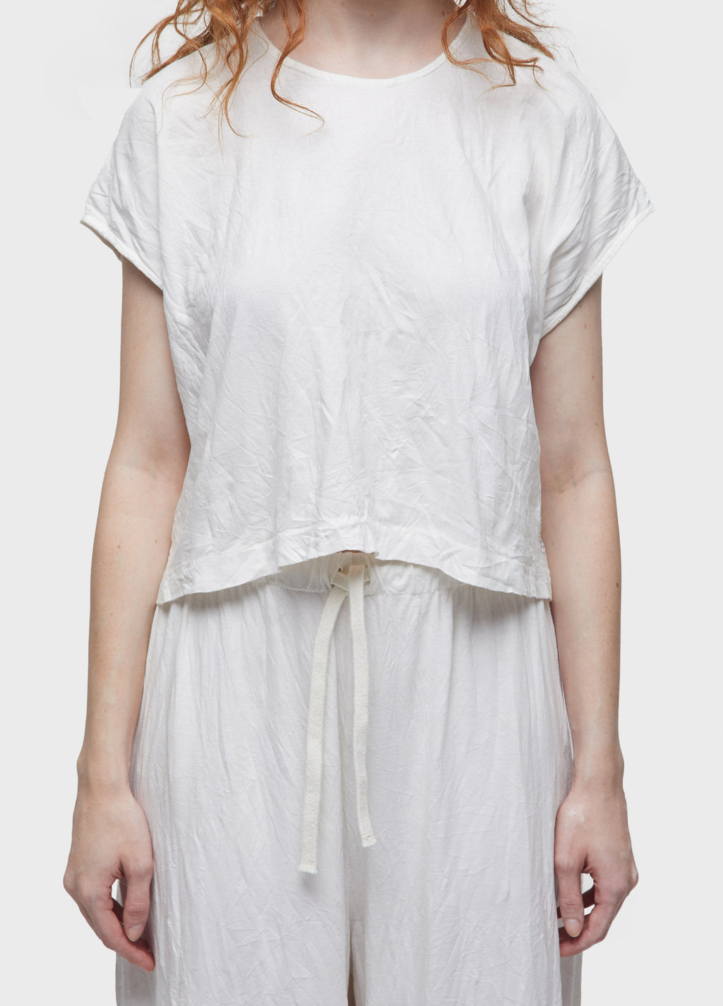 WRINKLED CROPPED BLOUSE