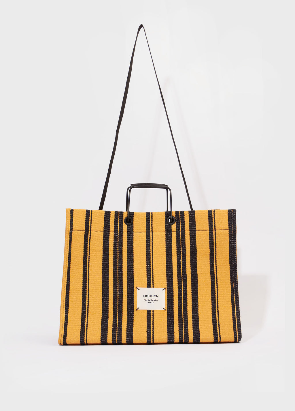 LARGE STRIPED TOTE BAG