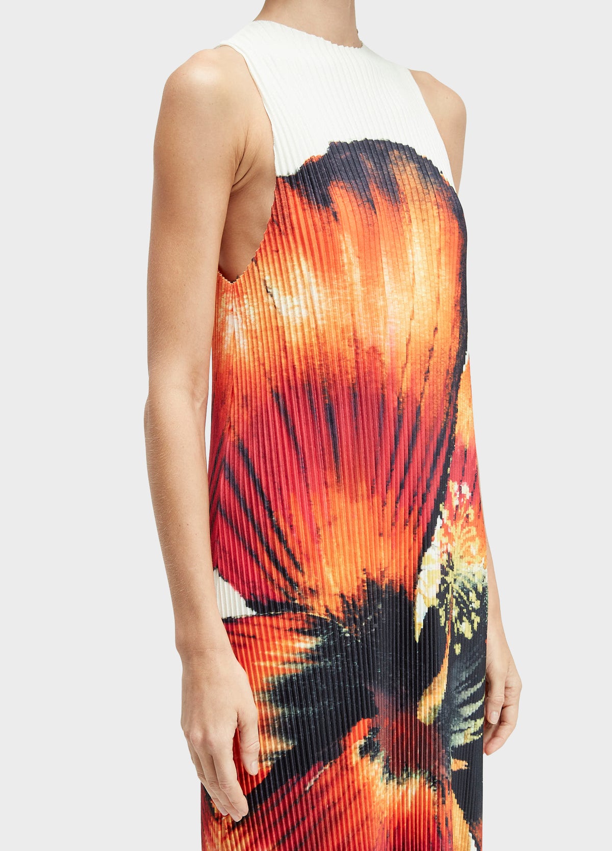 VESTIDO PLISSADO HIBISCO WATER